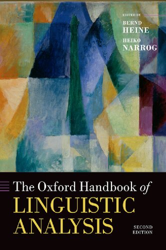 The Oxford Handbook Of Linguistic Analysis 2nd Edition Bernd Heine Editor
