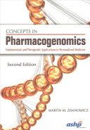 Concepts In Pharmacogenomics Martin M Zdanowicz