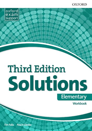 Solutions Elementary Workbook Third Tim Falla Paul A Davies