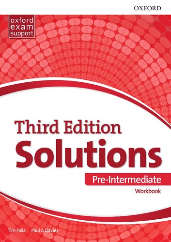 Solutions Preintermediate Workbook Third Tim Falla Paul A Davies