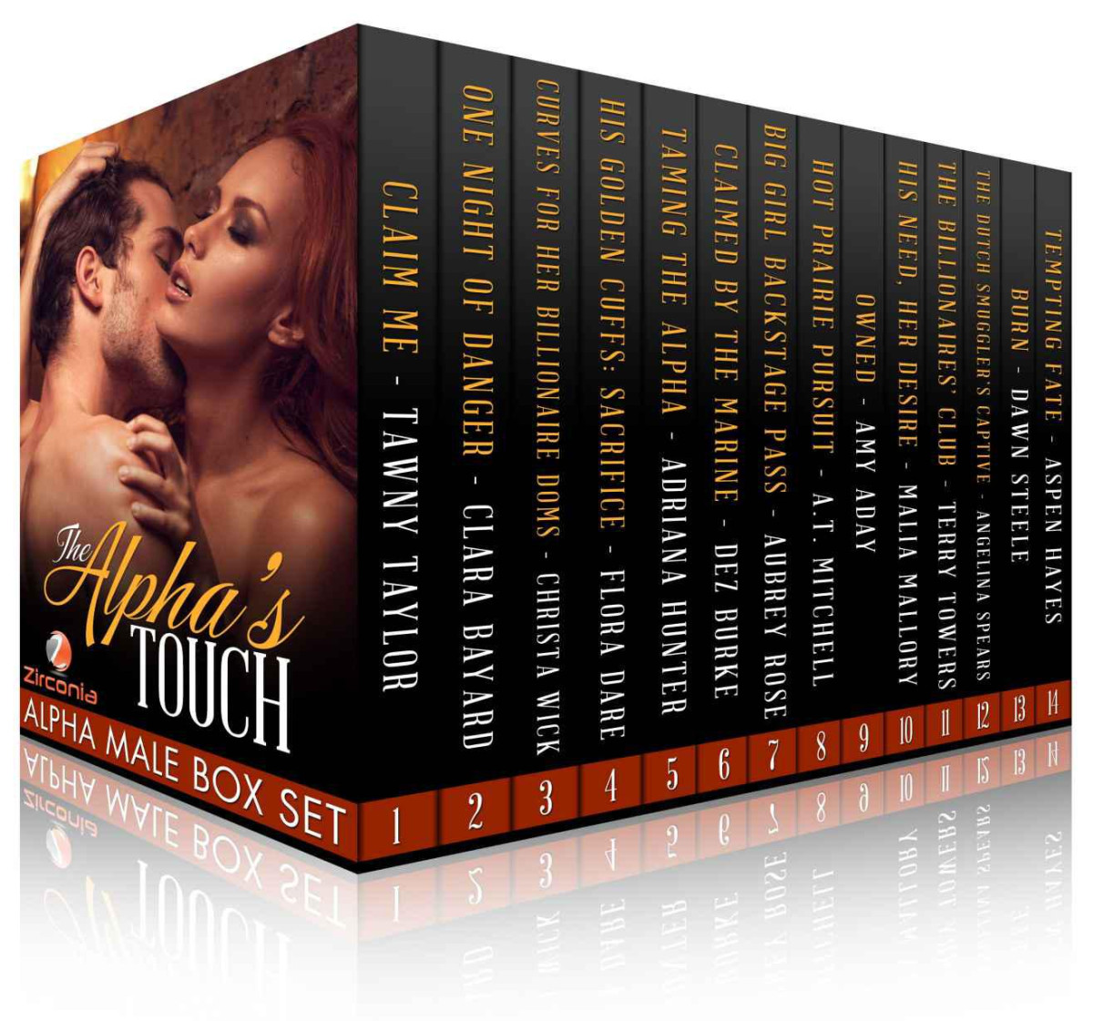 The Alphas Touch Boxed Set 14 Book Bundle Tawny Taylor Clara Bayard Christa Wick Flora Dare Adriana Hunter Dez Burke Aubrey Rose A T Mitchell Amy Aday Malia Mallory Terry Towers Angelina Spears Dawn Steele Aspen Hayes
