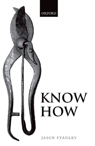 Know How 1st Edition Jason Stanley