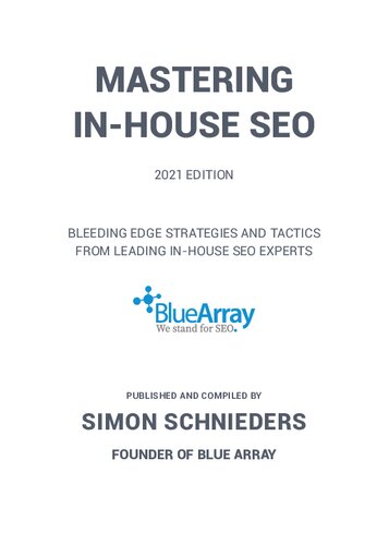 Mastering Inhouse Seo 2nd Edition Simon Schnieders Nicola Agius
