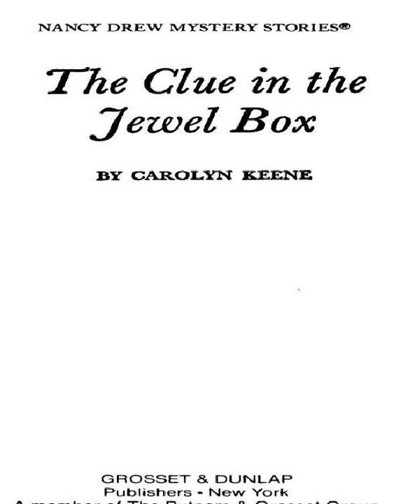 The Clue In The Jewel Box Keene Carolyn