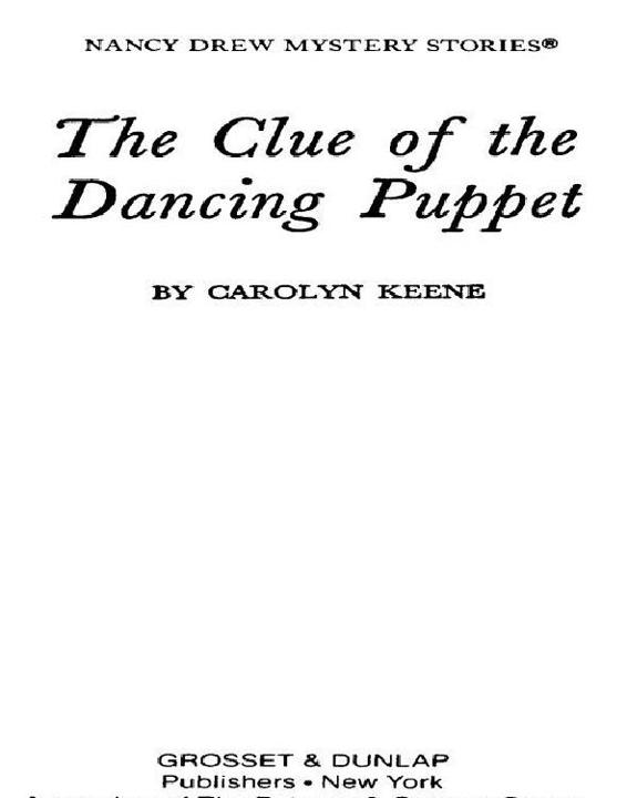 The Clue Of The Dancing Puppet Keene Carolyn