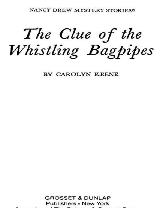 The Clue Of The Whistling Bagpipes Keene Carolyn