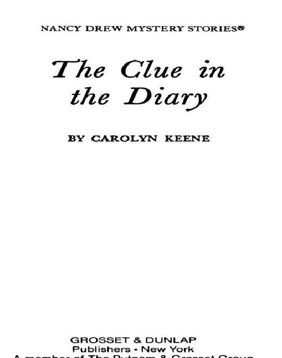 The Clue In The Diary Keene Carolyn
