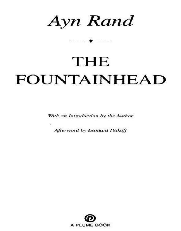 The Fountainhead Rand Ayn