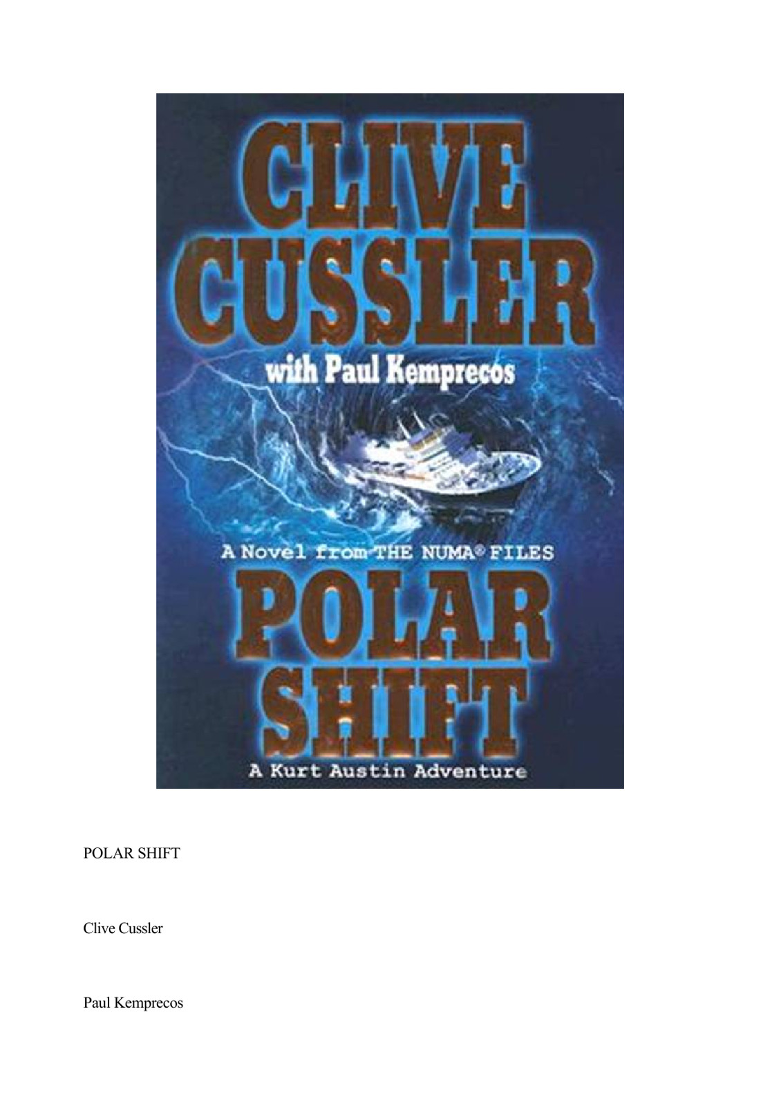 Polar Shift Cussler Clive