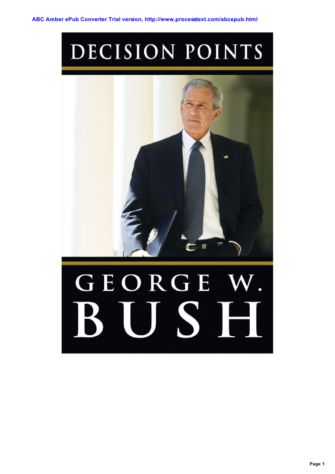 Decision Points George W Bush