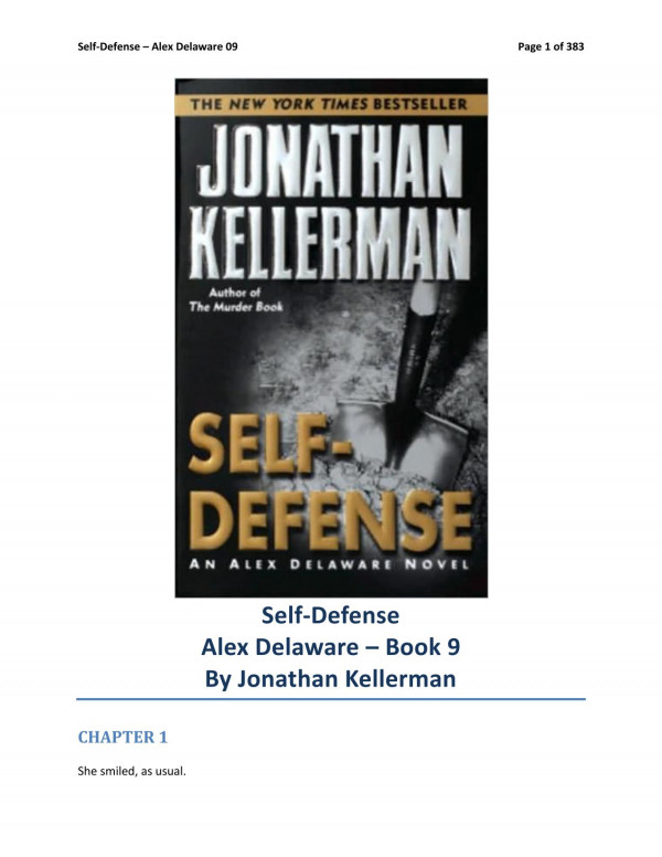 Selfdefense Kellerman Jonathan