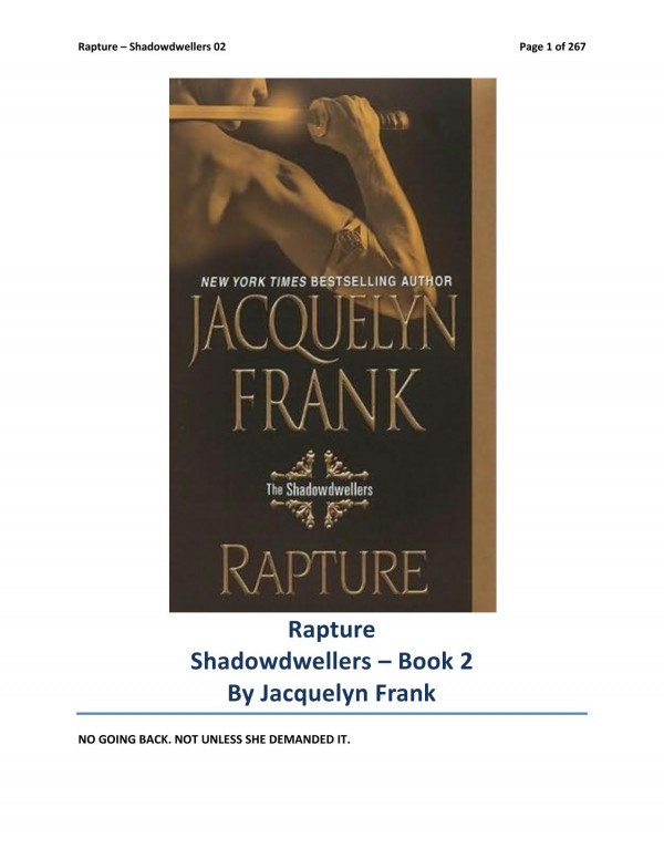 Rapture Frank Jacquelyn
