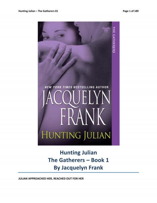Hunting Julian Jacquelyn Frank