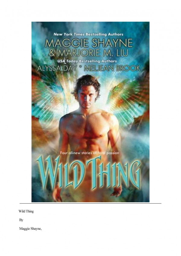 Wild Thing Anthology Shayne Maggie Brook Meljean Liu Marjorie M Day Alyssa