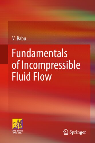 Fundamentals Of Incompressible Fluid Flow 1st Ed 2022 V Babu