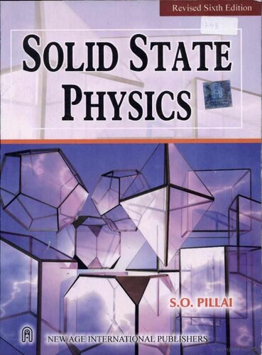 Solid State Physics 6th Revised So Pillai