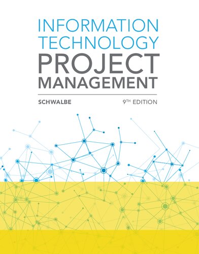 Information Technology Project Management 9th Edition Kathy Schwalbe