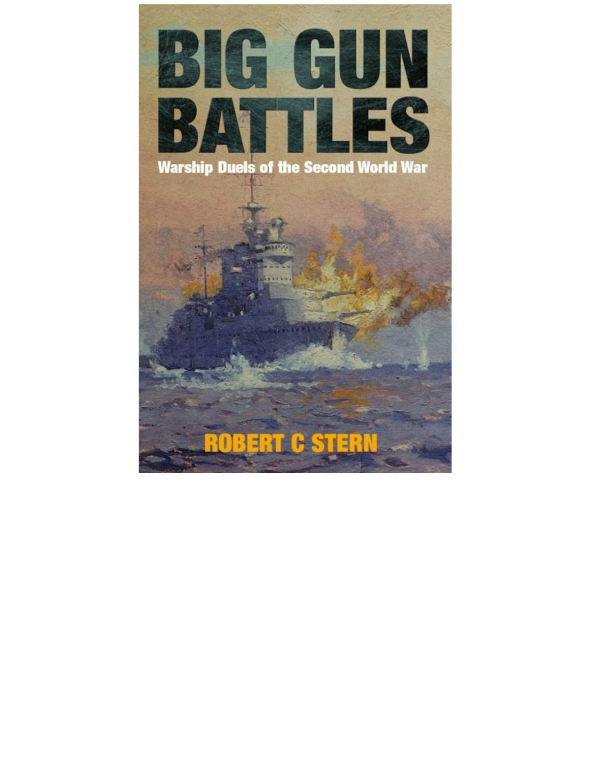 Big Gun Battles Warship Duels Of The Second World War Robert C Stern