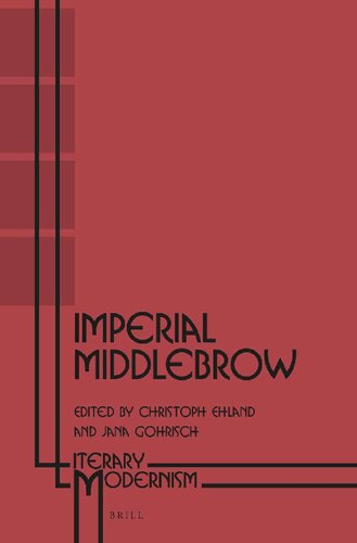Imperial Middlebrow Christoph Ehland Jana Gohrisch