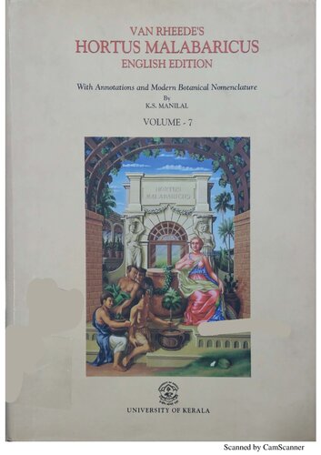 Van Rheedes Hortus Malabaricus Malabar Garden Volume 7 K S Manilal Hendrik Adriaan Van Rheede