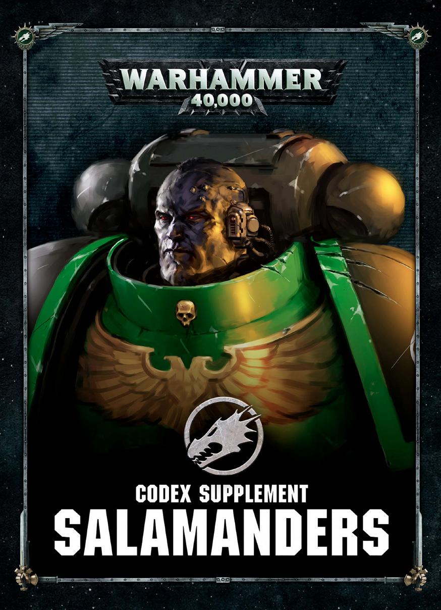 Warhammer 40000 Codex Supplement Salamanders 8th Edition Games Workshop Ltd