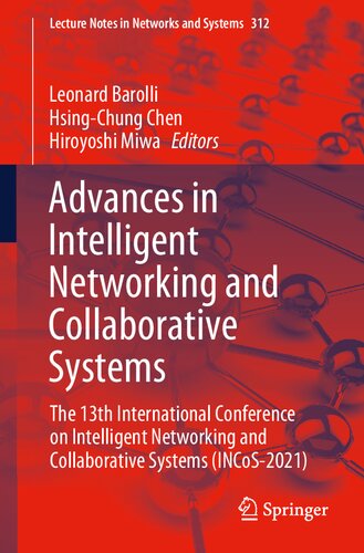 Advances In Intelligent Networking And Collaborative Systems Leonard Barolli