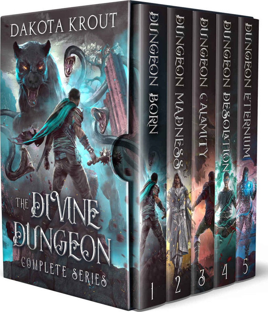 The Divine Dungeon Complete Series Dungeon Core Gamelit Fantasy Dakota Krout