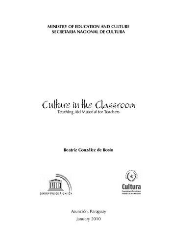Culture In The Classroom Teaching Aid Material For Teachers Beatriz Gonzlez