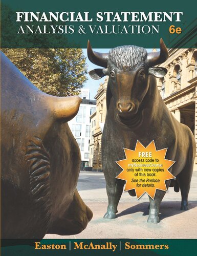 Financial Statement Analysis Valuation 6th Edition Peter D Easton