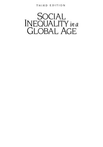 Social Inequality In A Global Age Scott Sernau