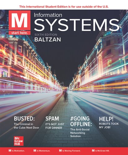 M Information Systems 6th Edition Baltzan Paige Phillips Amy