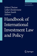 Handbook Of International Investment Law And Policy 1st Ed 2021 Julien Chaisse