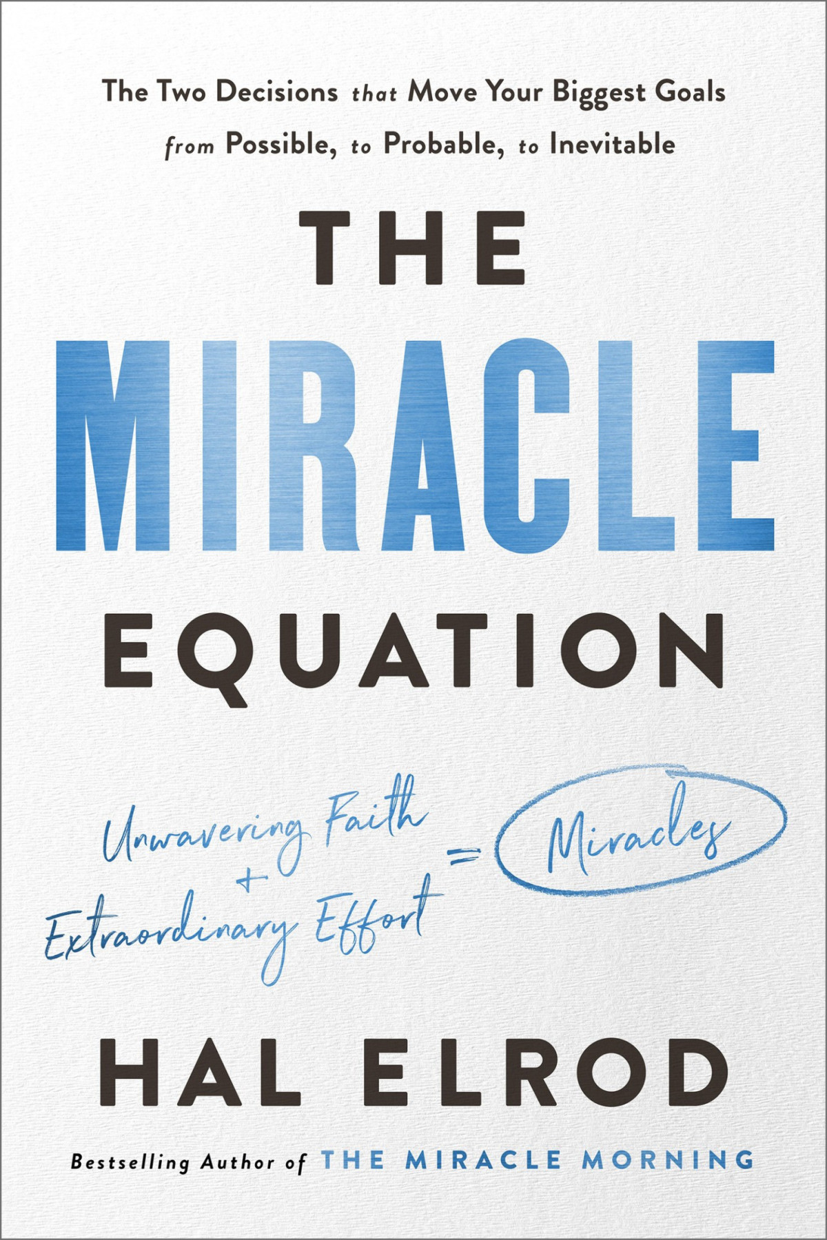 The Miracle Equation Hal Elrod