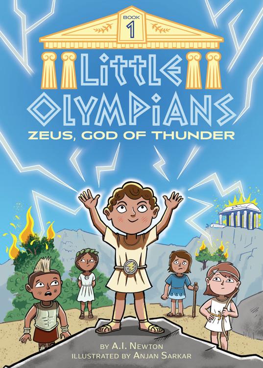 Little Olympians 1 Zeus God Of Thunder Ai Newton