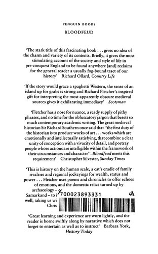 Bloodfeud Murder And Revenge In Anglosaxon England Richard Fletcher