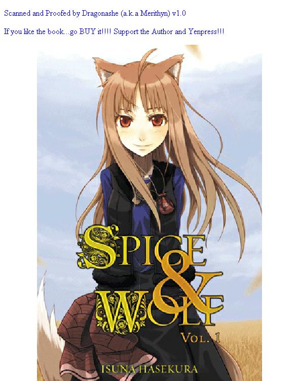Spice And Wolf Vol 1 Keito Koume