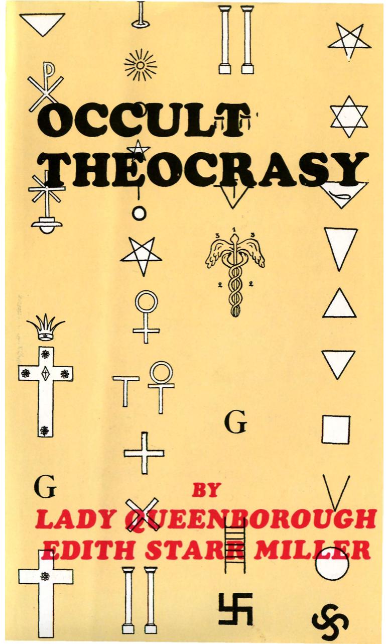 Occult Theocracy Lady Queenborough Edith Starr Miller