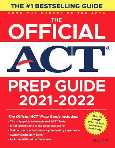 The Official Act Prep Guide 20212022 Book 6 Practice Tests Bonus Online Content 1st Edition Act