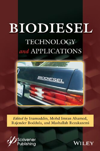 Biodiesel Technology And Applications Inamuddin