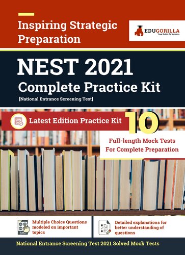 Nest National Entrance Screening Test 2021 10 Full Length Mock Tests For Complete Preparation 1st Edugorilla