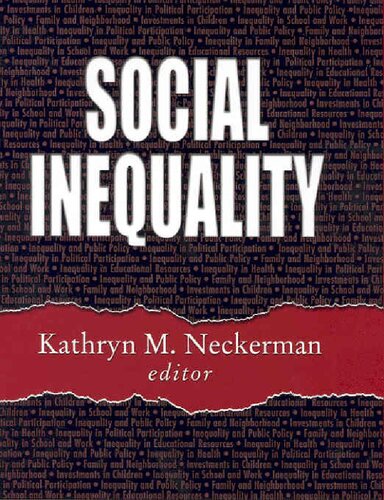 Social Inequality Kathryn M Neckerman Editor