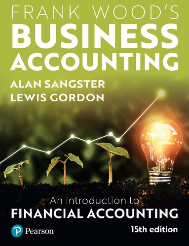 Frank Woods Business Accounting 15th Edition Alan Sangster Lewis Gordon