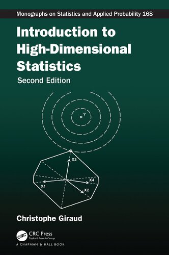 Introduction To Highdimensional Statistics 2nd Edition Christophe Giraud