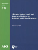 Minimum Design Loads And Associated Criteria For Buildings And Other Structures Asce Standard Ascesei Provisions And Commentary American Society Of Civil Engineers