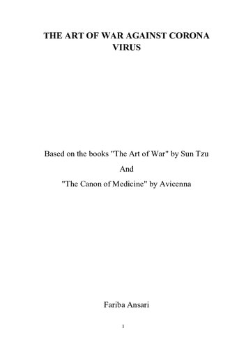 The Art Of War Against Corona Virus 1st Edition Fariba Ansari