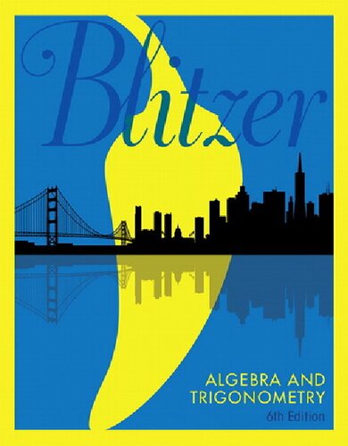 Algebra And Trigonometry 6th Edition Robert Blitzer