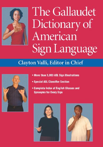 The Gallaudet Dictionary Of American Sign Language Clayton Valli