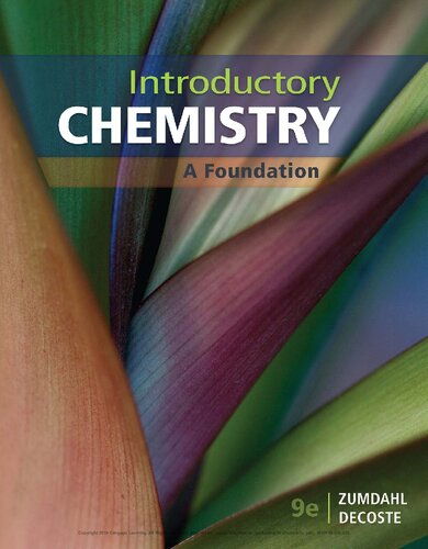 Introductory Chemistry A Foundation 9th Edition Steven S Zumdahl
