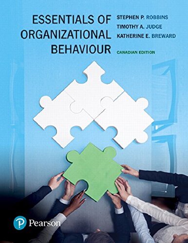 Essentials Of Organizational Behaviour First Canadian Edition Stephen P Robbins