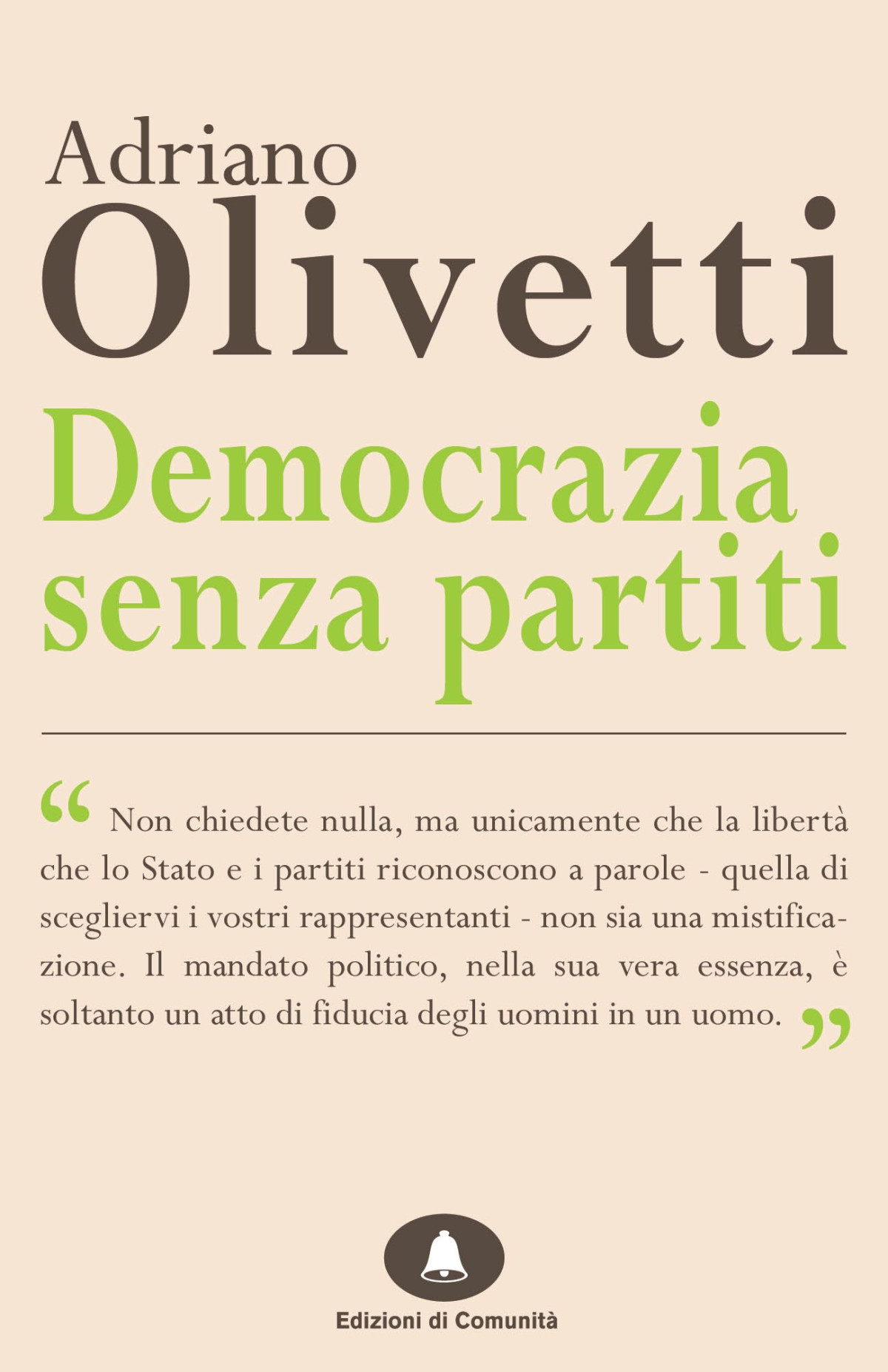 Democrazia Senza Partiti Adriano Olivetti